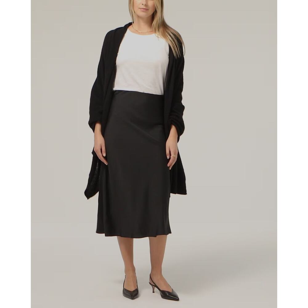 J.Crew Women's Black Oversized Cashemere Wrap NWOT - Picture 2 of 13